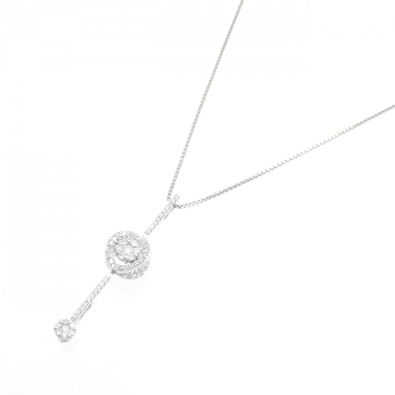 K18WG 2WAY Dây chuyền kim cương 0.70CT - Hàng hiệu Authentic 862355