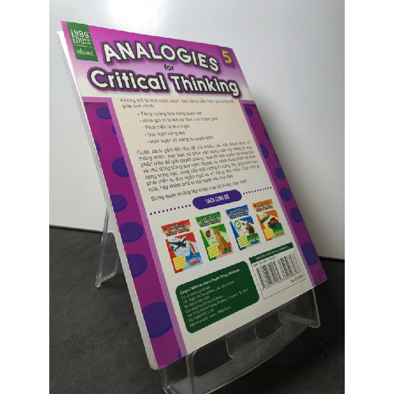 Analogies for critical thinking 5 2018 mới 90% bẩn nhẹ HPB0709 HỌC NGOẠI NGỮ 458345
