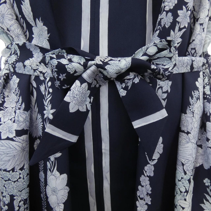 HERMES BRIDE DE GALA EN FLEURS 5E0645DQ Vải lụa Đầm - Hàng hiệu Chính hãng 809576