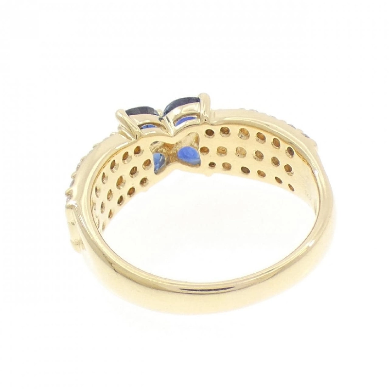 Nhẫn Sapphire Hoa K18YG 0.83CT - Hàng hiệu Chính hãng 854771