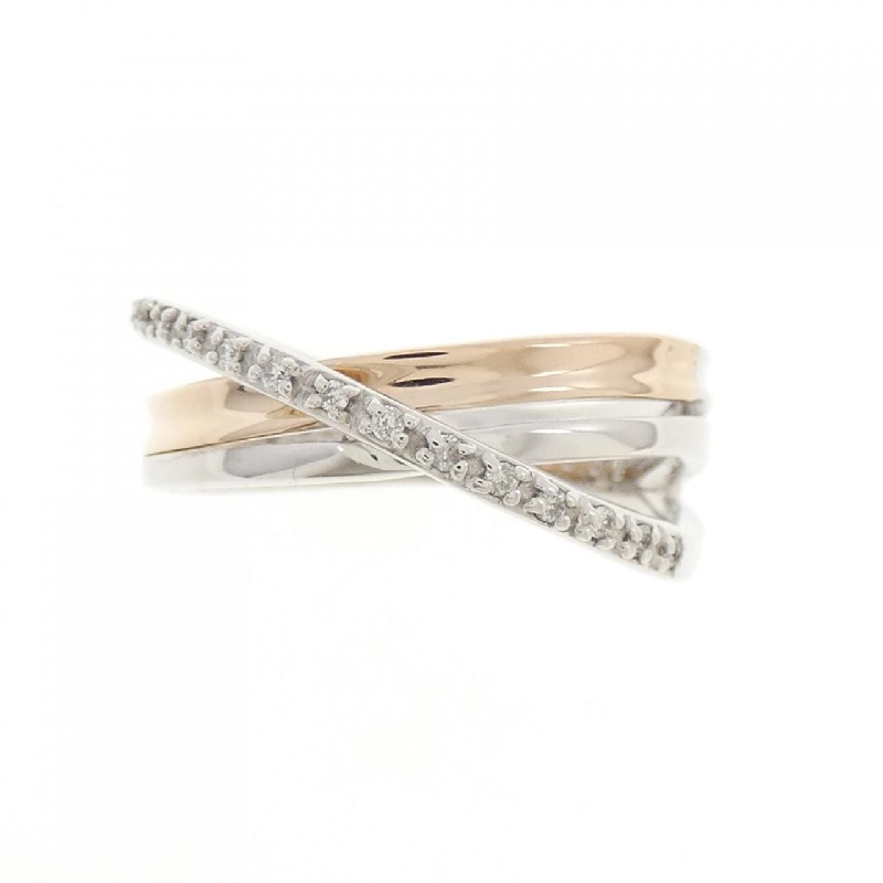 Nhẫn kim cương K18WG/K18PG 0.08CT 671022