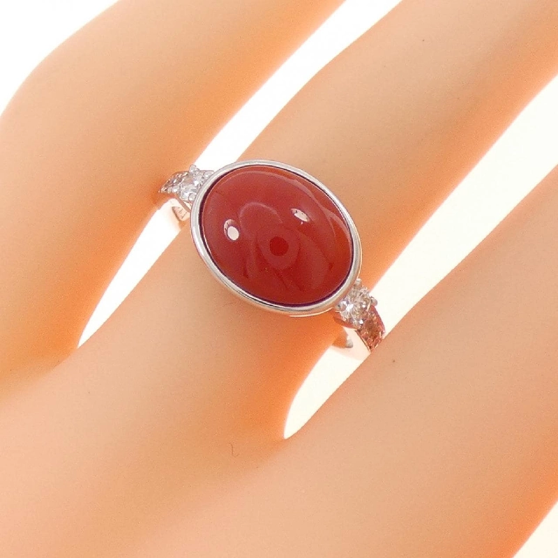 Nhẫn San Hô K18WG 669290