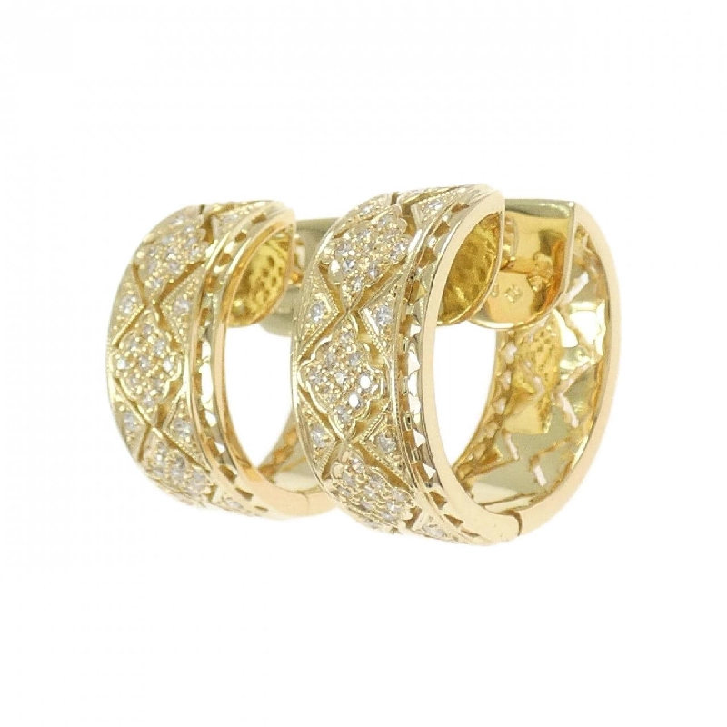 Bông tai kim cương 750YG - Hàng hiệu Authentic 875647