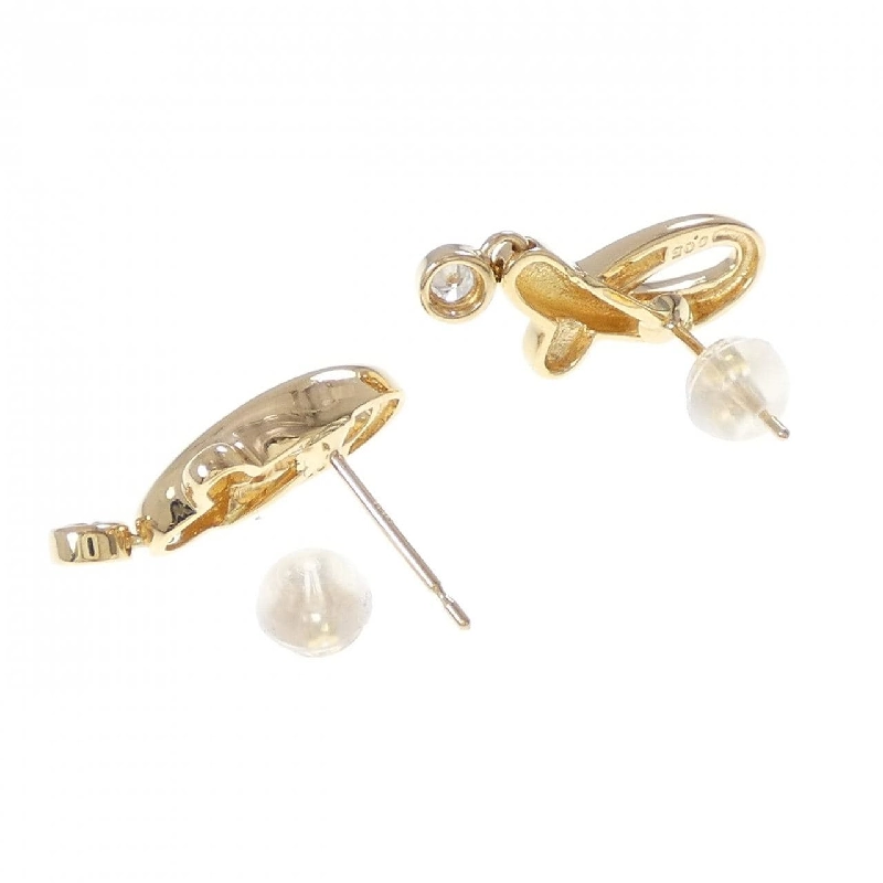 K18YG Bông tai kim cương 0.10CT - Hàng hiệu Chính hãng 865130