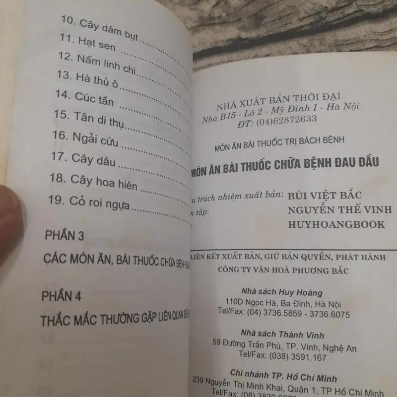 Món ăn bài thuốc- Chữa bệnh Đau Đầu. Tác giả Minh Việt 716503