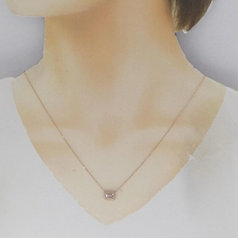 K18PG Morganite Necklace 0.51CT - Hàng hiệu Chính hãng 861412