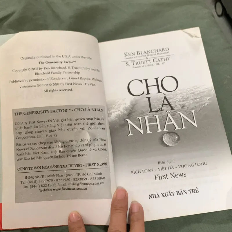 Cho là nhận - Ken Blanchard & S. Truett Cathy 787902