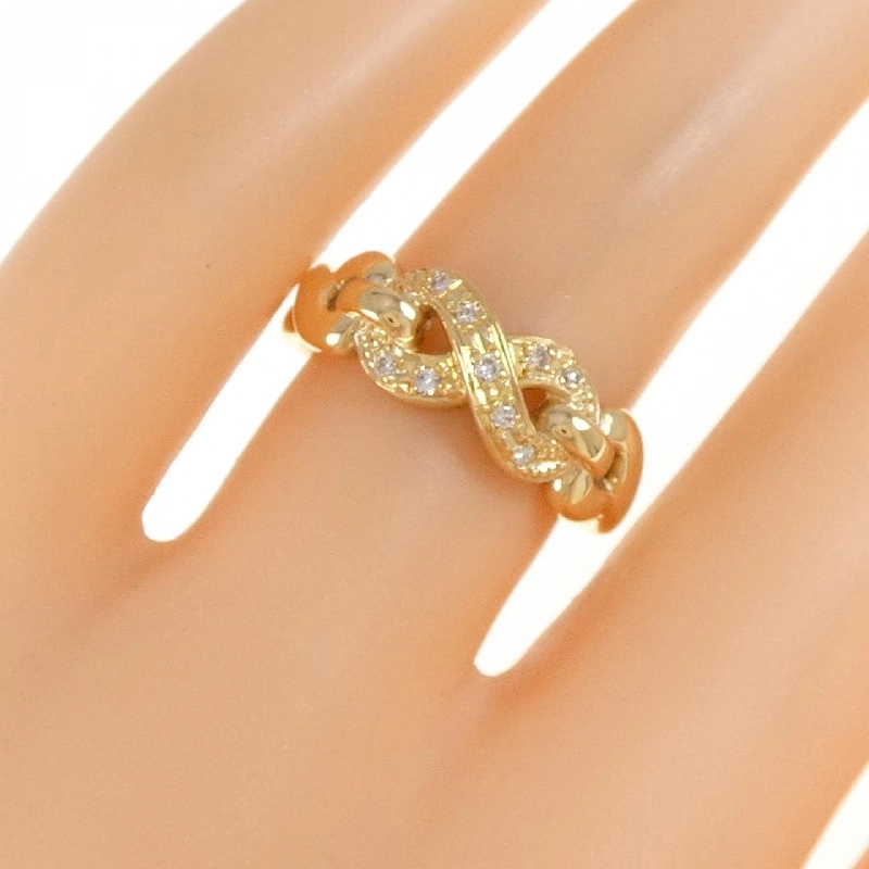 Nhẫn kim cương K18YG 0.05CT 670049