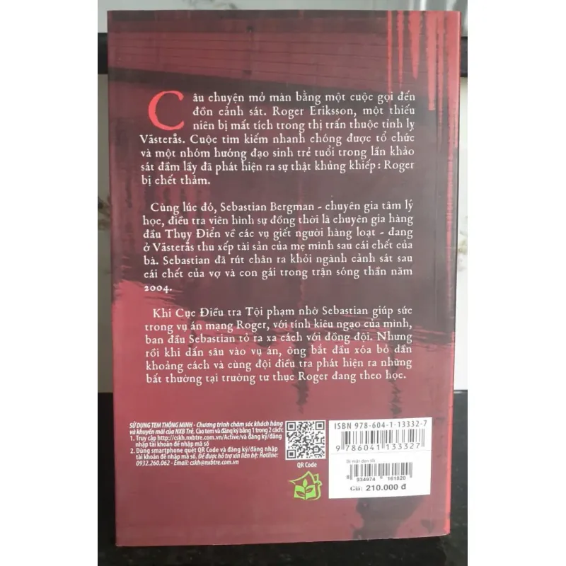 Sách Bí Mật Đen Tối - Michael Hjorth & Hans Rosenfeldt mới 90% 680468