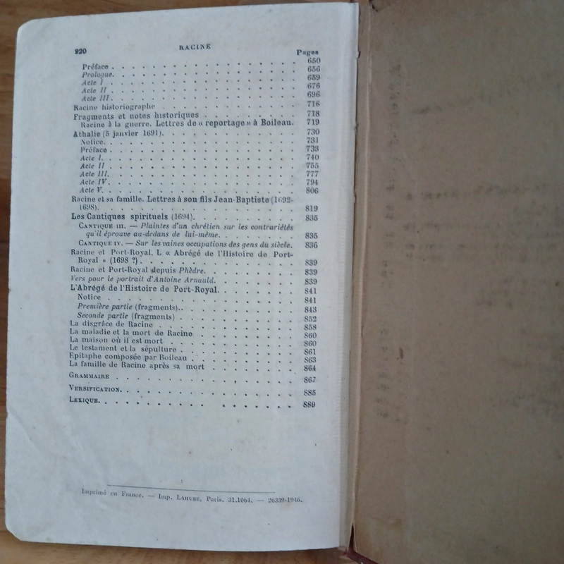 RACINE OEUVRES CHOISIES (Xb 1946) - J FOURCASSIE 548582