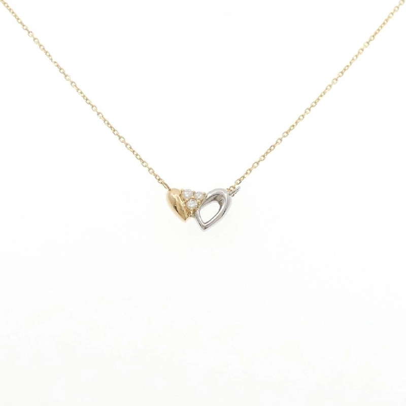 K18YG/PT900 Dây chuyền kim cương 0.10CT - Hàng hiệu Chính hãng 857796