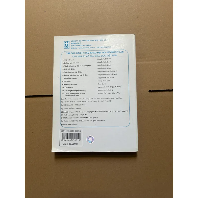 Toán học cao cấp tập 2 - phép tính giải tích một biến số 607812