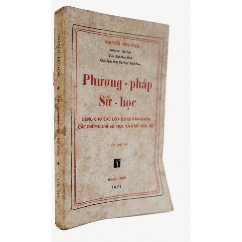 Sách xưa Phương Pháp Sử học - GS Nguyễn Phương (hiếm, tặng quà giá hời) 537207