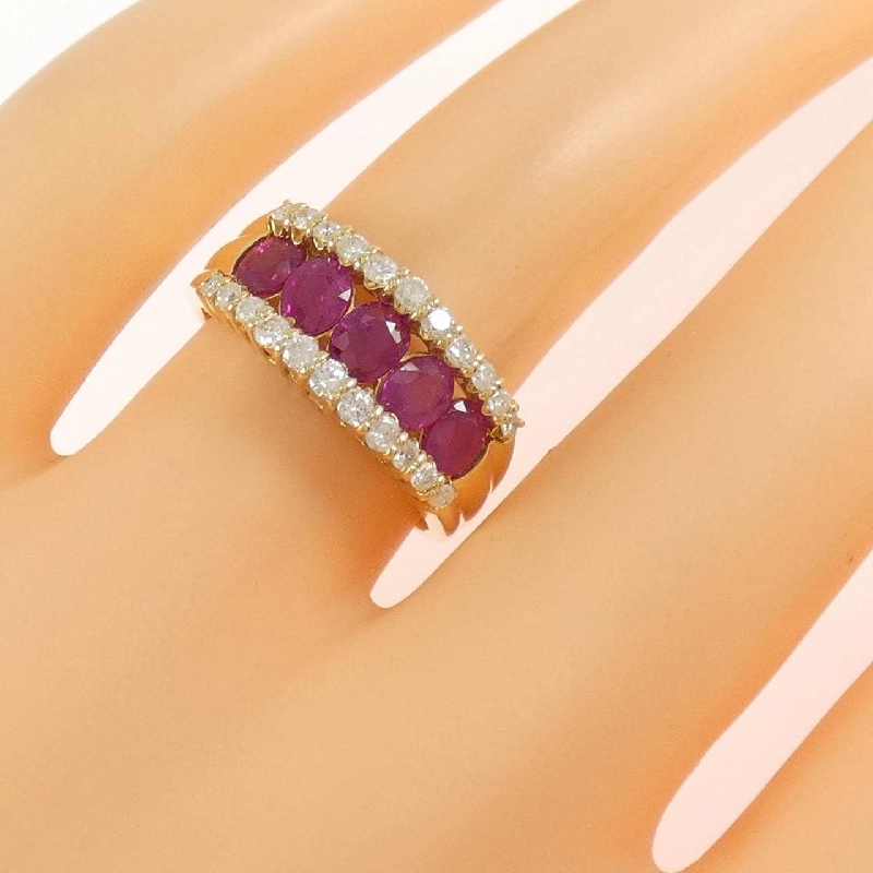 Nhẫn Ruby K18YG 1.20CT - Hàng hiệu Chính hãng 850478