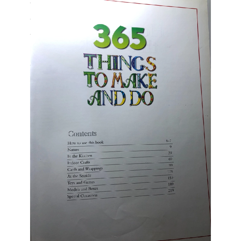 365 Things to Make And Do BÌA CỨNG mới 85% tróc nhẹ Parragon HPB2707 NGOẠI VĂN 458708