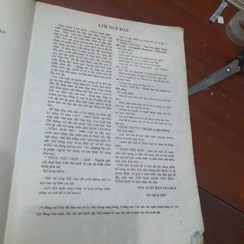 Almanach - Lịch VĂN HÓA TỔNG HỢP (1987-1990) 299551