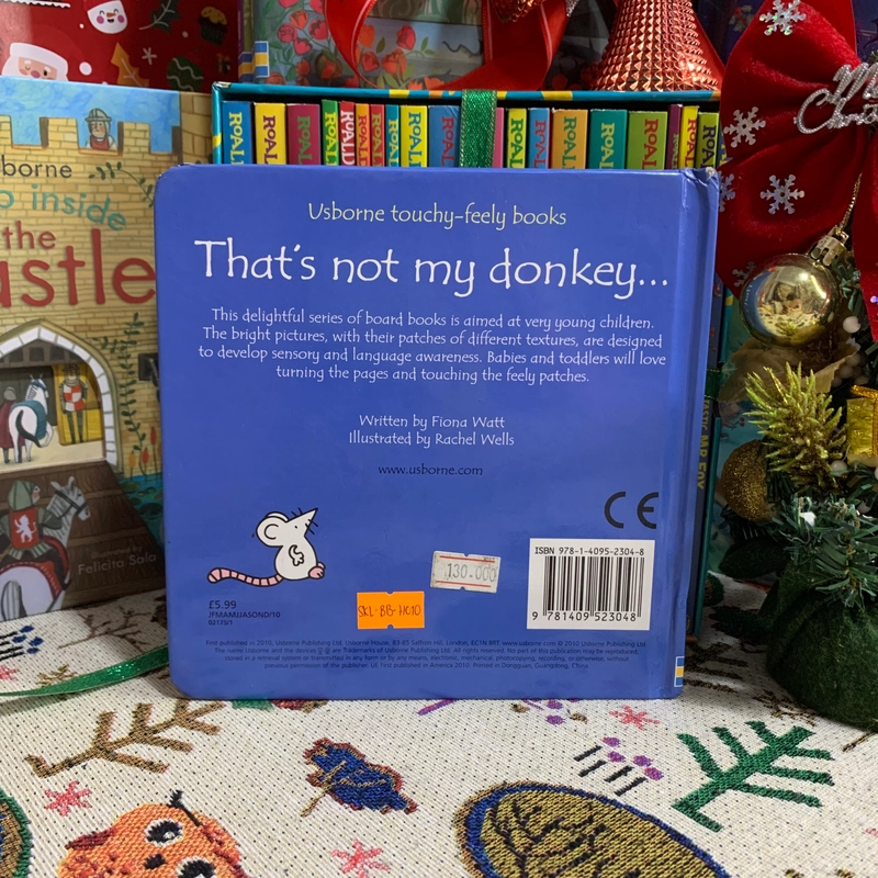 Sách ngoại văn That's Not My Donkey, Board Book, Used, móp gáy, lỗi một trang 359710