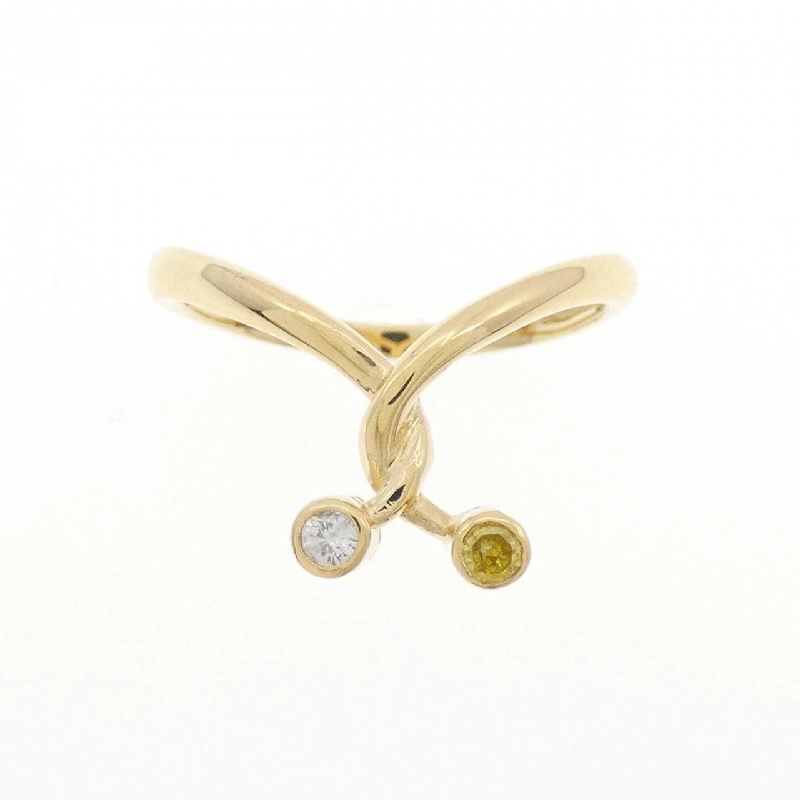 Nhẫn kim cương K18YG 0.07CT 669787