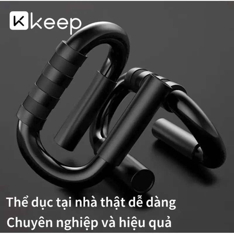 Dụng cụ hít đất Keep (Hộp 2 cái) Bộ chống đẩy hít đất chân thẳng luyện cơ vai tại nhà 595810
