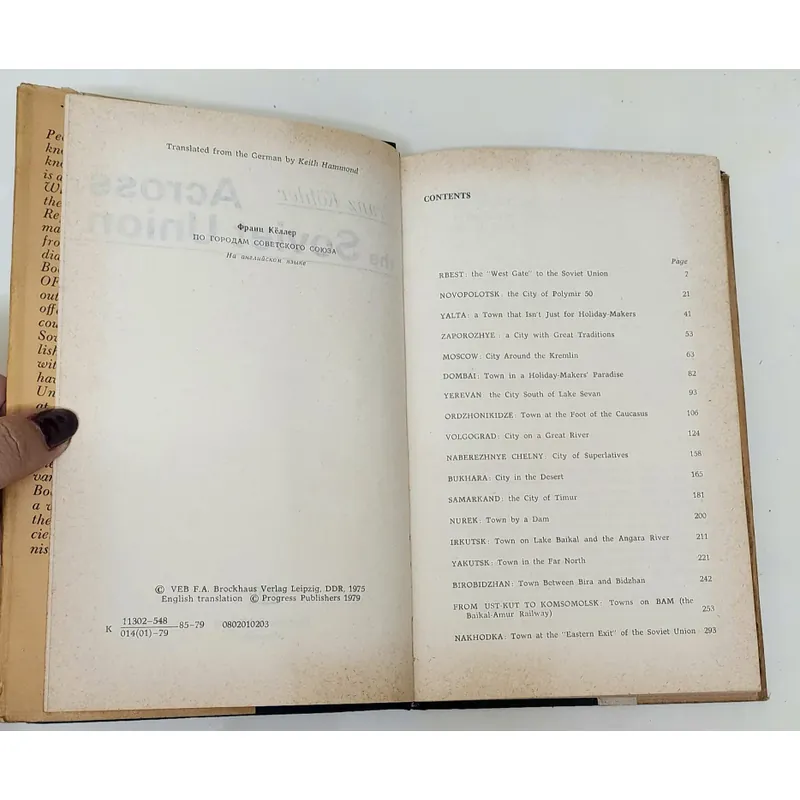 ACROSS THE SOVIET UNION - Franz Kohler 709253