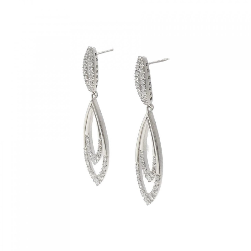 K18WG Bông tai kim cương 1.12CT - Hàng hiệu Chính hãng 870819