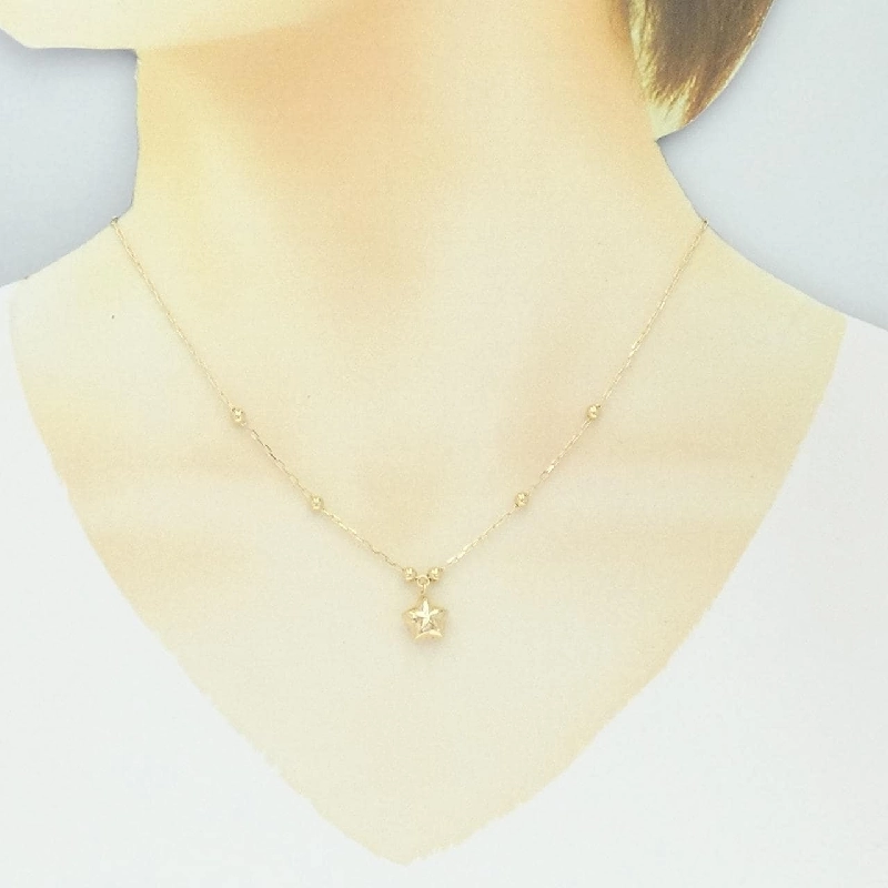 K18YG Ngôi sao Dây chuyền - Hàng hiệu Chính hãng 865812