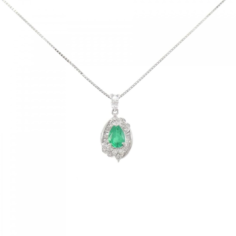 Dây chuyền ngọc lục bảo PT900/PT850 0.45CT - Hàng hiệu Authentic 861843