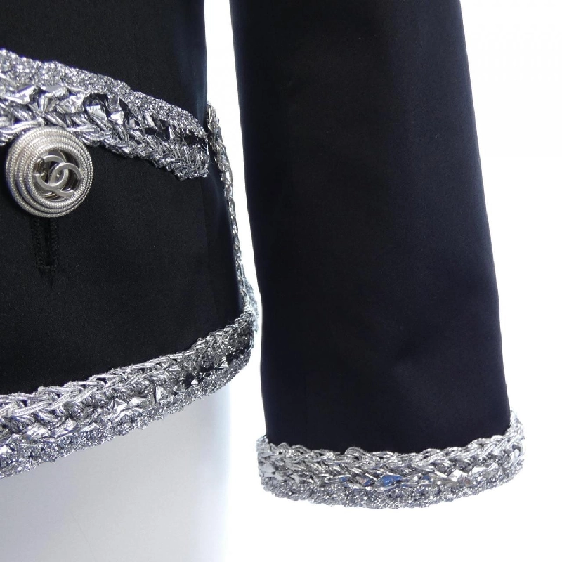 【Mã giảm giá】Áo khoác không cổ CHANEL 643803