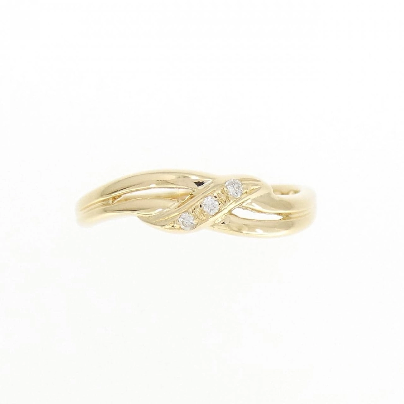 Nhẫn kim cương ba viên K18YG 0.03CT 673149