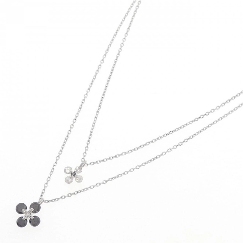 K18WG Hoa Kim Cương Dây Chuyền 0.50CT - Hàng hiệu Chính hãng 859920