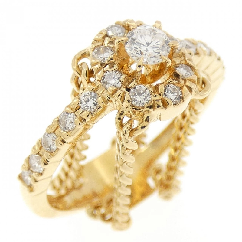 Nhẫn kim cương K18YG 0.10CT 671370