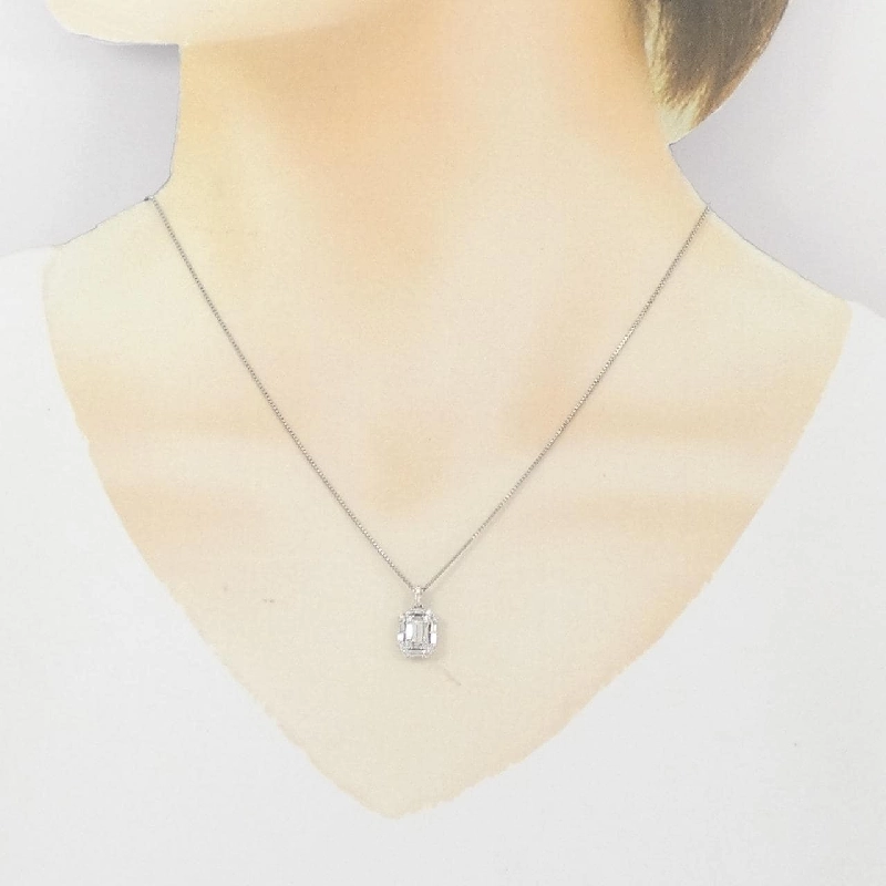 Dây chuyền kim cương PT900/PT850 0.11CT - Hàng hiệu Authentic 865041