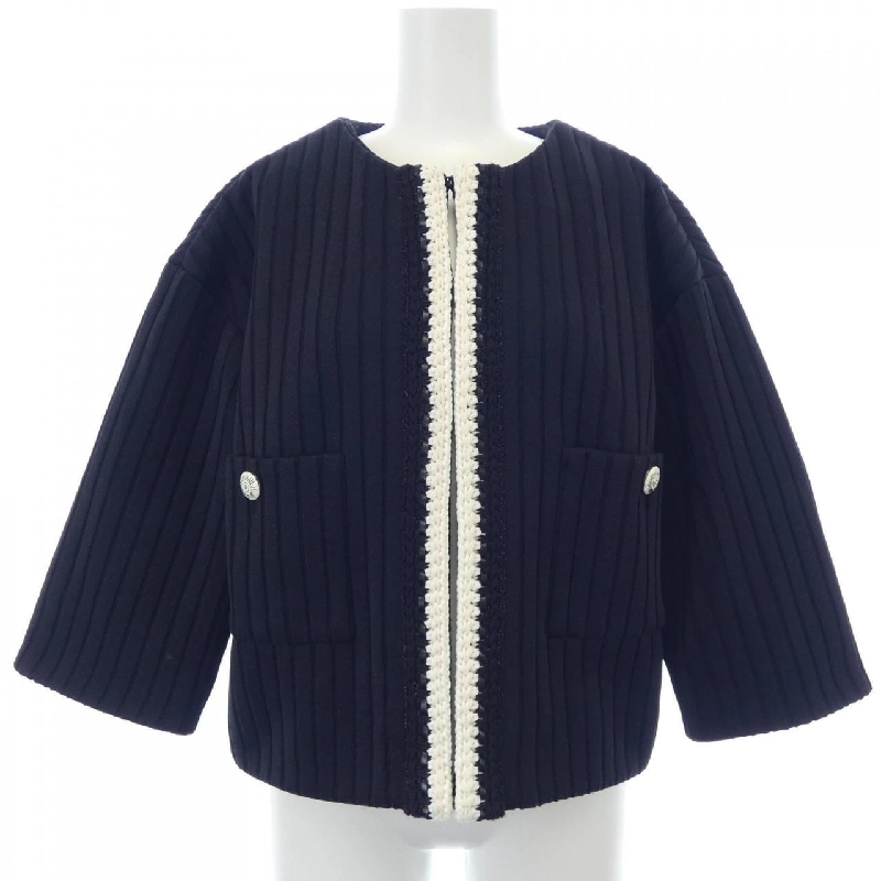 Áo khoác không cổ CHANEL P71829V63372 629726