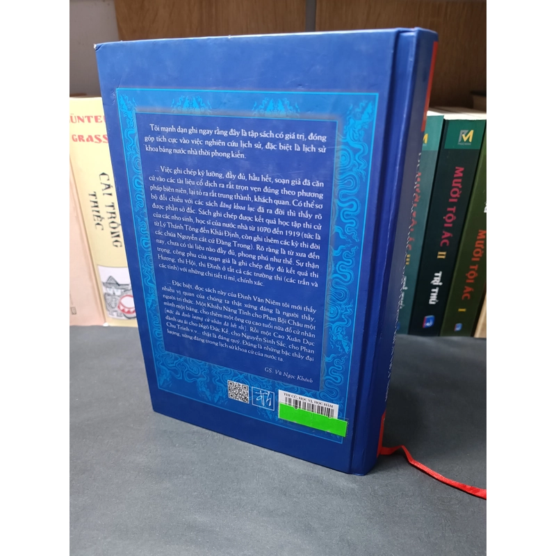 THI CỬ, HỌC VỊ, HỌC HÀM DƯỚI CÁC TRIỀU ĐẠI PHONG KIẾN VIỆT NAM (Đinh Văn Niêm) 323986