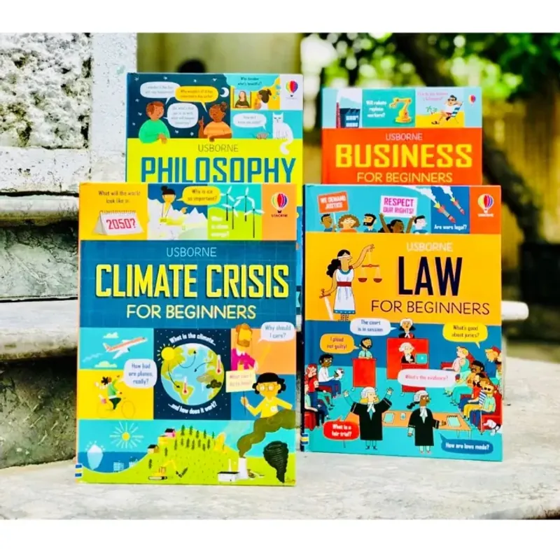 Sách tiền tệ - Usborne for beginners - Usborne tiền tệ 11 cuốn BÌA CỨNG FULL MÀU ĐẸP 1034034