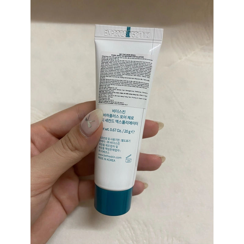Gel Tẩy Da Chết Be The Skin BHA+ 30 Second Exfoliator Pore Zero 20g 532312