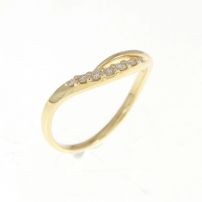 Nhẫn kim cương K18YG 0.04CT 671112