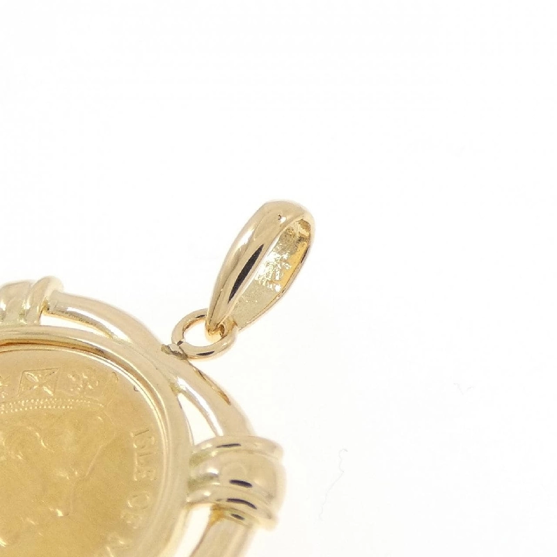 K18(枠）coin pendant - Hàng hiệu Authentic 863686