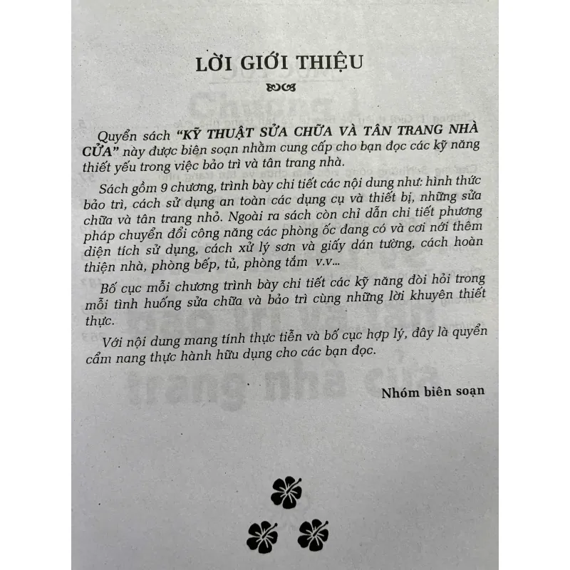KỸ THUẬT SỮA CHỮA VÀ TÂN TRANG NHÀ CỬA 702204