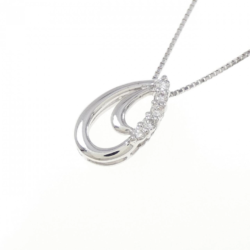 K18WG Dây chuyền kim cương 0.10CT - Hàng hiệu Chính hãng 860737