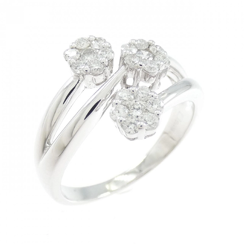 Nhẫn kim cương hoa K18WG 0.50CT - Hàng hiệu Authentic 846633