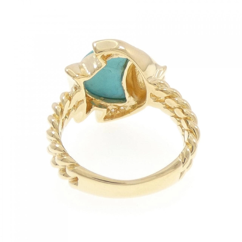 Nhẫn K18YG cá turquoise 2.57CT - Hàng hiệu chính hãng 851675