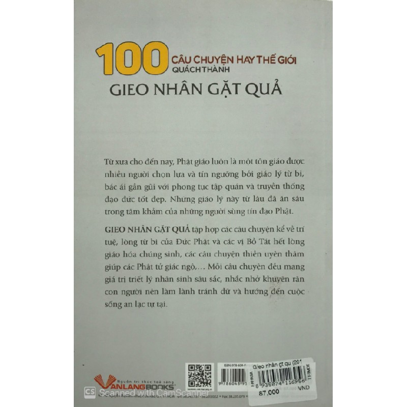 100 Câu Chuyện Hay Thế Giới - Gieo Nhân Gặt Quả - Quách Thành 148223