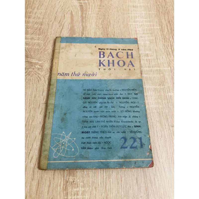 Bách Khoa Thời Đại – số 221 (1966) 929448