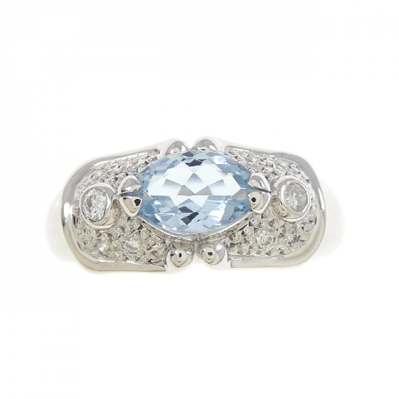 Nhẫn aquamarine PT900 0.65CT 667571