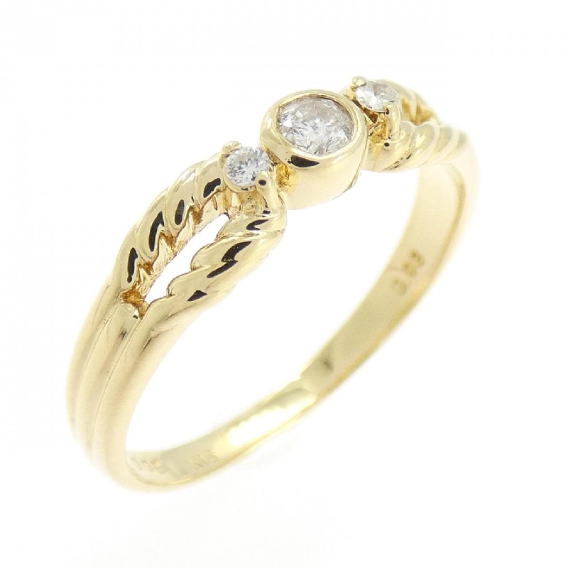 Nhẫn kim cương K18YG 0.09CT - Hàng hiệu Authentic 853867