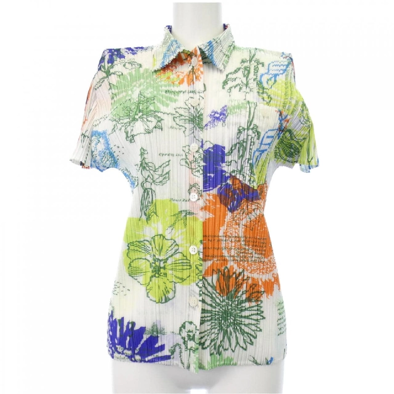 【Mã giảm giá】Áo sơ mi S／S PLEATS PLEASE 645489