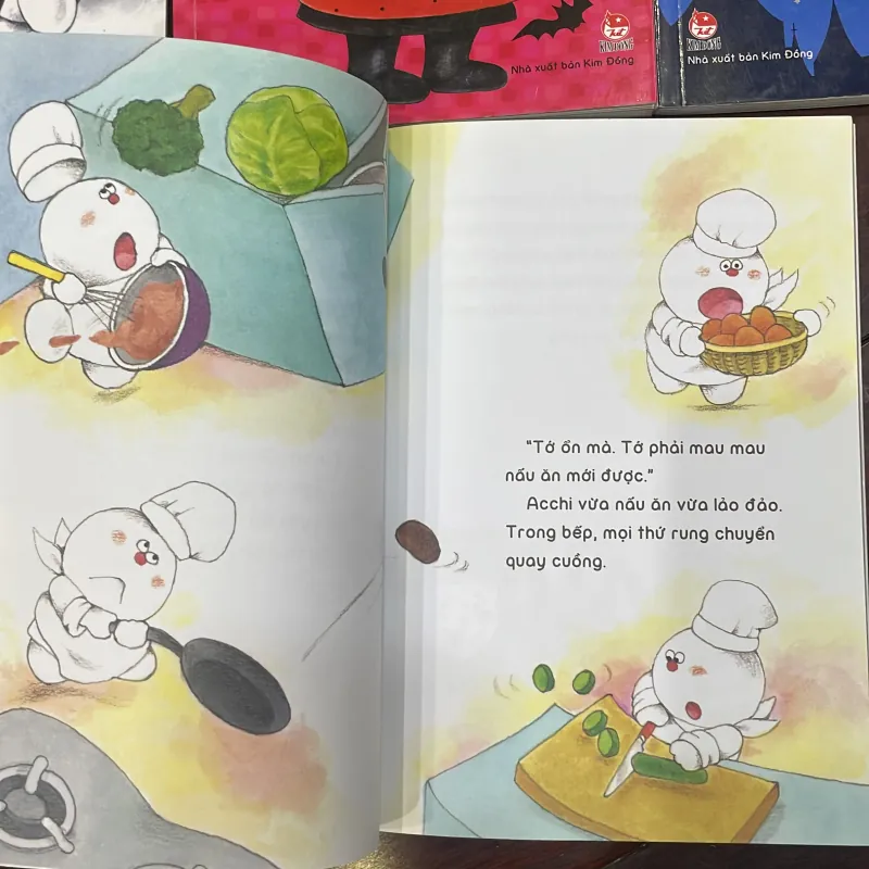 Bộ sách 5 quyển : Chú ma ACCHI : văn học thiếu nhi Nhật Bản 3-9 tuổi Eiko Kadono 1035177