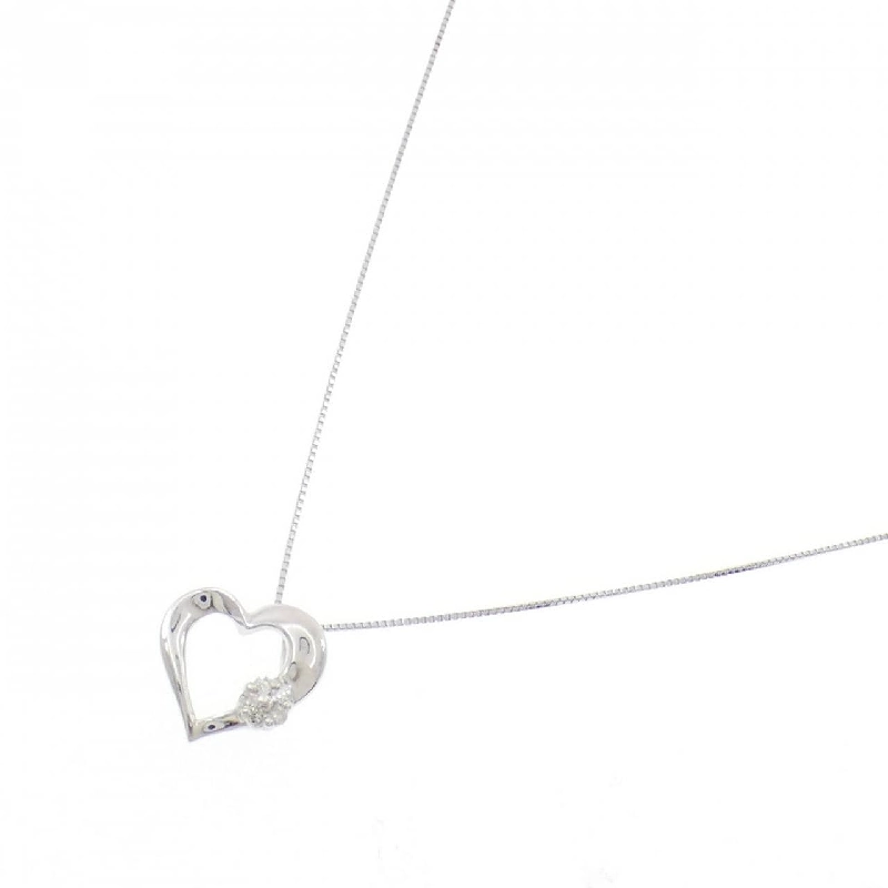 K14WG/K10WG Dây chuyền kim cương hình trái tim - Hàng hiệu Chính hãng 856756
