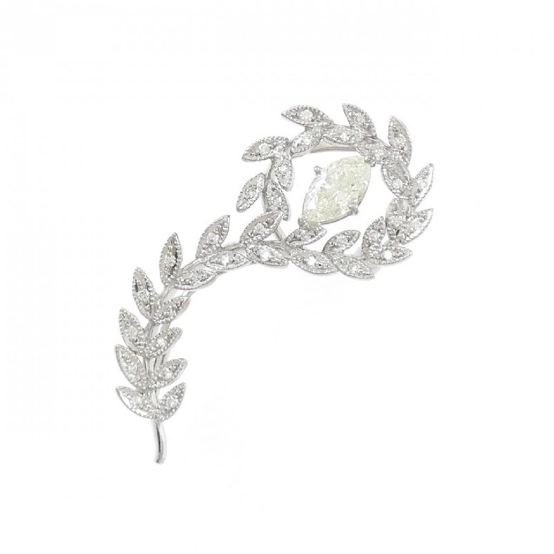 K18WG Kim cương Brooch 0.709CT - Hàng hiệu Chính hãng 871131